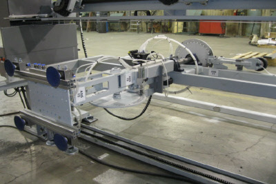 Pneumatic Belt Tensioner With Linear Guides