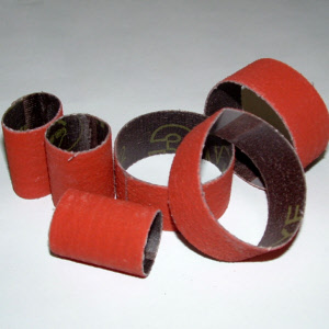 60 grit coated abrasive belts for ID tube polishing 60 Grit Coated Abrasive Belts