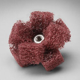 Scotch-Brite™ Cross Buff, 1-1/2" x 1/2" x 2 Ply x 8-32, A-VFN at Waters Industrial