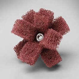 Scotch-Brite™ Cross Buff, 2" x 1/2" x 2 Ply x 8-32, A-VFN at Waters Industrial